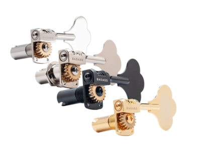 Leo Quan® Badass OGT™ Mini Open Gear Bass Keys Large Post Set - 4 In-line