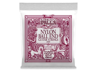 Ernie Ball 2409 Ernesto Palla Nylon Ball End Classical Guitar Strings, Black & Gold, Medium Tension