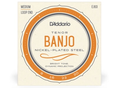 D'Addario EJ63 Tenor Banjo Strings, Medium, 9-30