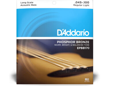 D'Addario EPBB170 Phosphor Bronze Acoustic Bass Guitar Strings, Long Scale, 45-100