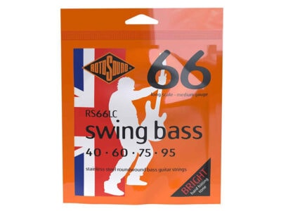 Rotosound RS66LC Swing Bass 66 Stainless Steel Electric Bass, Long Scale, 40-95