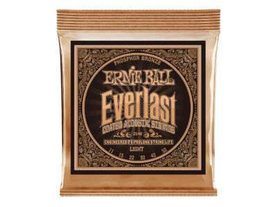 Ernie Ball Everlast Coated Phosphor Bronze Acoustic Guitar Strings, Light, 11-52
