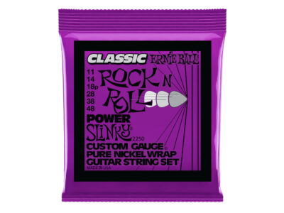 Ernie Ball 2250 Power Slinky Classic Rock N Roll Pure Nickel Electric Guitar Strings, 11-48