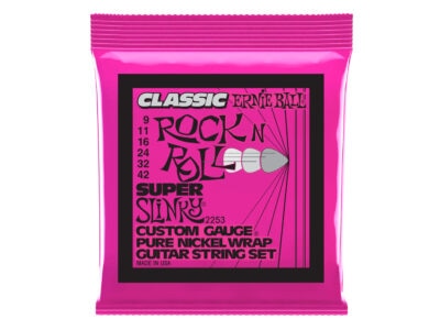 Ernie Ball 2253 Super Slinky Classic Rock N Roll Pure Nickel Electric Guitar Strings, 9-42