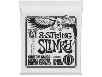Ernie Ball 2629 8-String Slinky Nickel Wound Electric Guitar Strings, 10-74