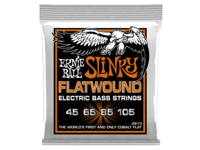 Ernie Ball 2813 Hybrid Slinky Cobalt Flatwound Electric Bass Strings, 45-105
