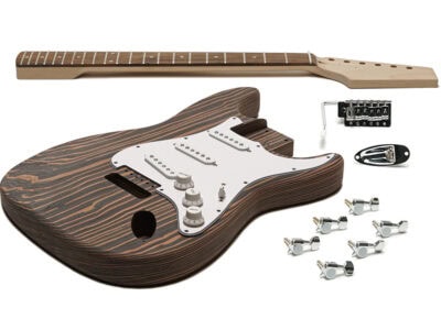 Solo STKZEB-1 DIY Engineered Zebrawood Electric Guitar Kit