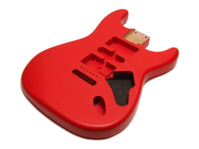 Solo ST Style HSH Satin Nitro Finished Guitar Body - Fiesta Red