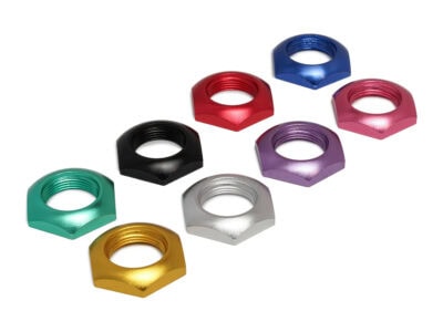 Solo M12×0.75 Hexagon Anodized Aluminium Nuts