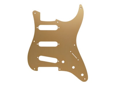 Solo Pro ST Style 57 Gold Anodized 8 Hole 1-Ply S/S/S Pickguard