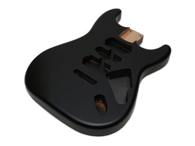 Solo ST Style HSH Satin Nitro Finished Guitar Body - Black