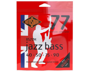 Rotosound RS77M Jazz Bass Medium Scale Monel Flatwound Electric Bass 4 String Set (40-90)