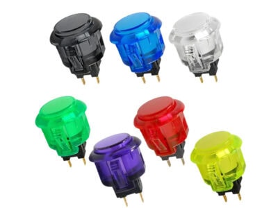 Tesi Switch DITO T Translucent 24MM Arcade Push Button Guitar Kill Switch