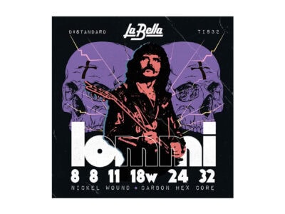 La Bella TI832 Tony Iommi Signature Electric Guitar Strings, Ultra Light, 8-32