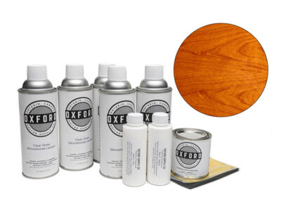 Oxford Deluxe Aerosol Nitrocellulose Lacquer Finishing Kit - Sunset Orange – Transparent