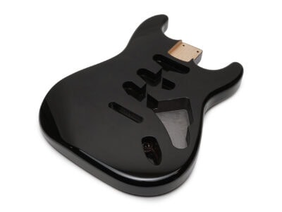 Solo ST Style SSS Poly Finished Alder Guitar Body - Black