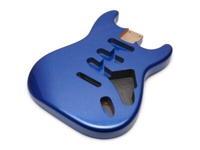 Solo ST Style SSS Poly Finished Alder Guitar Body - Metallic Blue