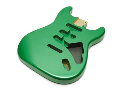 Solo ST Style SSS Poly Finished Alder Guitar Body - Metallic Green