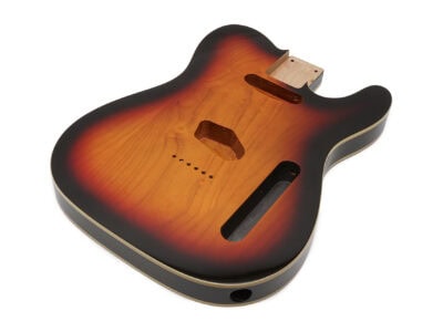 Solo TC Style Poly Finished Guitar Body With Cream Binding - 3 Tone Sunburst