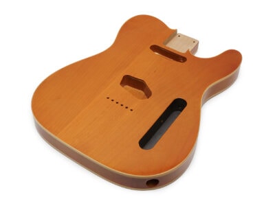 Solo TC Style Poly Finished Guitar Body With Cream Binding - Natural