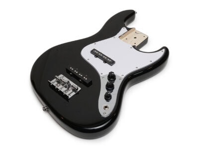 Solo Pro JB Style Poly Finished Bass Body With Hardware - Black