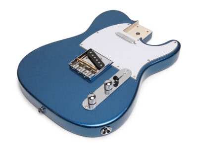 Solo Pro TC Style Poly Finished Guitar Body With Hardware - Lake Placid Blue Metallic