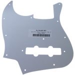 Solo Pro J Bass 1-Ply Pickguard, 11 Holes, White