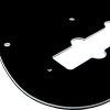 Solo Pro J Bass 3-Ply Pickguard, 11 Holes, Black